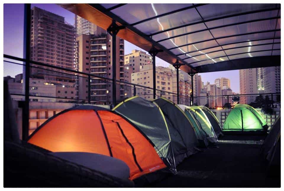 Qual tal acampar no topo de um prédio em SP?