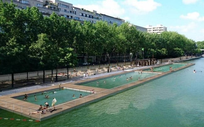 Neste verão, uma piscina natural será inaugurada no Rio Sena, em Paris