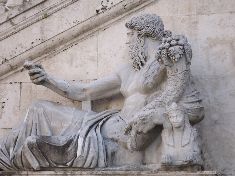 Estátua fotografada em Roma