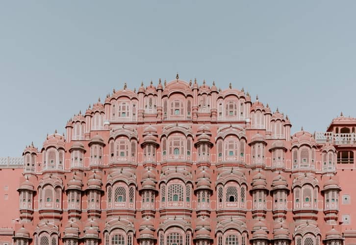 Palácio rosa em Jaipur. Índia.