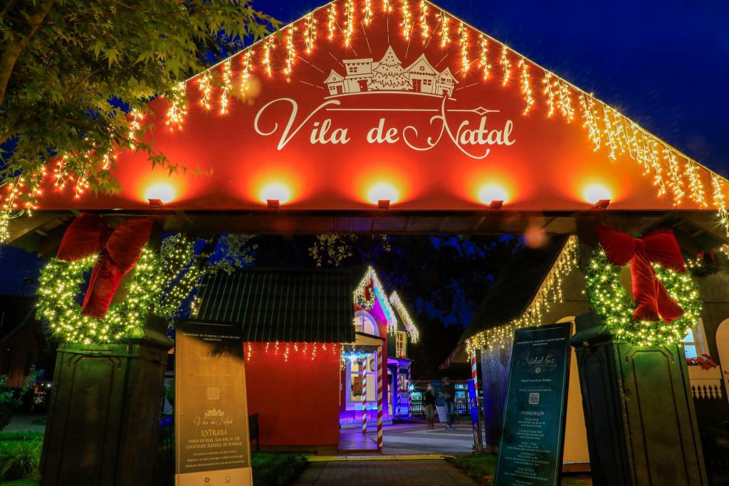 Entrada da Vila de Natal, atração gratuita do Natal Luz em Gramado 2021/Foto: Divulgação