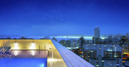 Hotel em Santos com bar com vista sobre a orla e a cidade, piscina e solário na cobertura, sauna e academia. Confira as tarifas exclusivas do Zarpo!